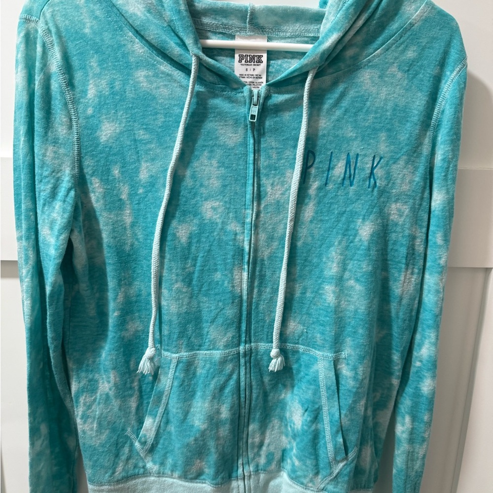 PINK Victoria's Secret Aqua Hoodie